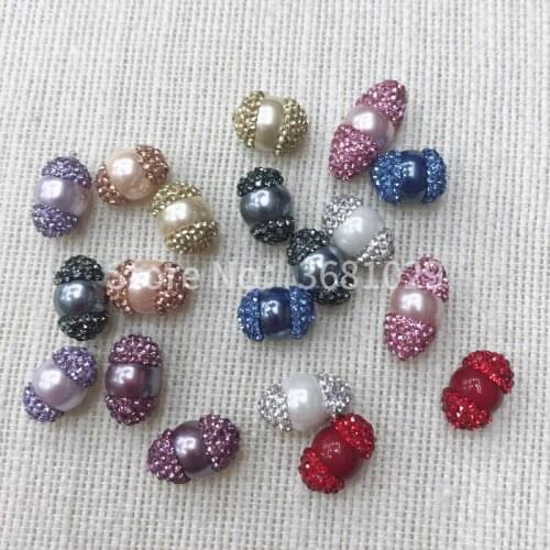 Fashion candy color oval shell pearls with a variety of personality accessories