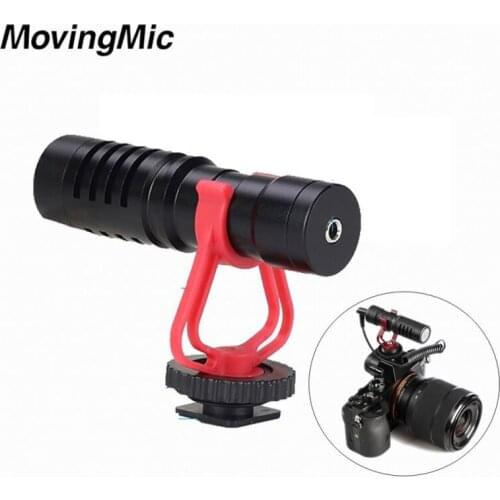 Movingmic minigun High Quality Studio Wired Report Microphone For Camera Camcorders
