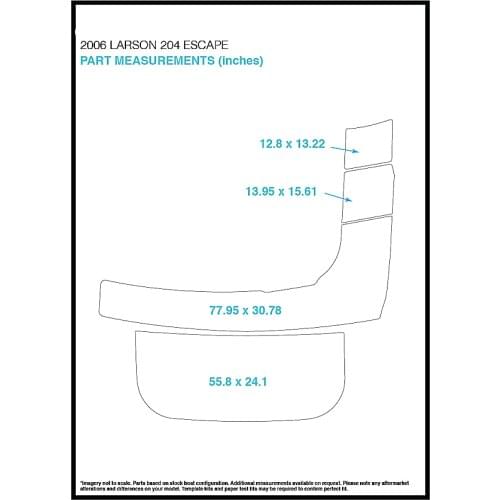 2006 Larson 204 Escape Swim Step & Transom Pad Boat EVA Teak Decking 1/4" 6mm