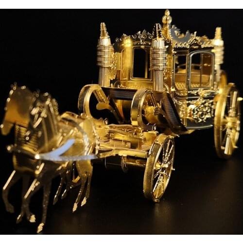 Nanyuan princess royal carriage handmade gift metal assembly model toy 3D puzzle one for friends