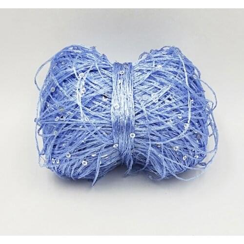 New 1 piece *50g Paillette yarn DIY garment accessories Rag doll Knitting yarn Sparkling colorful sequins for hand knitting ZL25