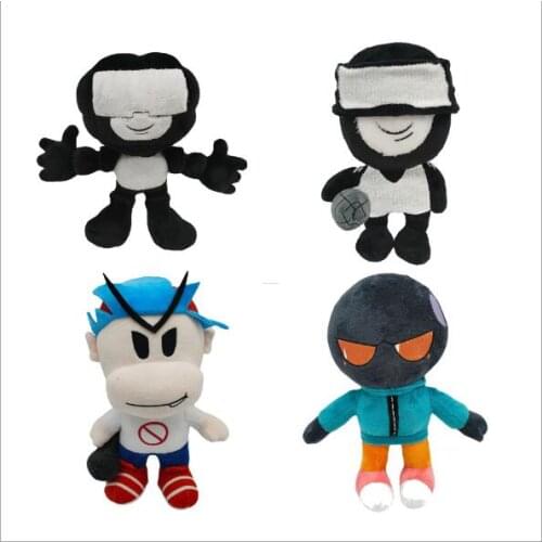 New Friday Night Funkin Plush Toy Boyfriend Demon Monster Spooky Month Skid and Pump Stuffed Soft Doll Toy Gift