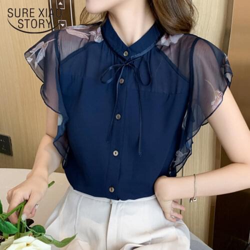 New Autumn Long Sleeved Blouse Casual Women Tops Spliced Printed Blouse Shirt Female O-neck Full Women Clothing 0595 30