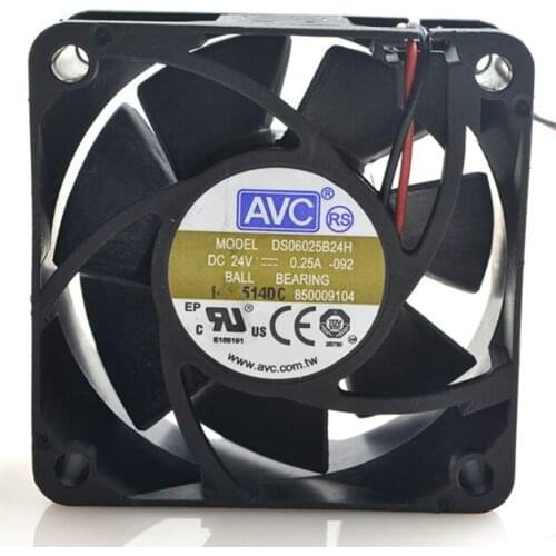 Original DS06025B24H 6025 24v 0.25a 6CM 6 cm 2-wire inverter fan