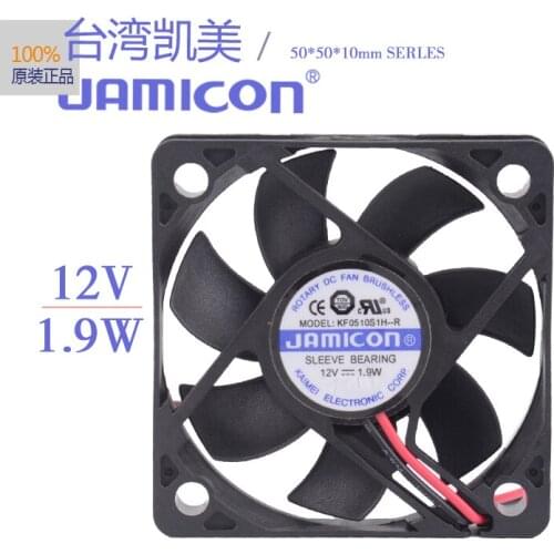Original JAMICON KF0510S1H - 5010 cooling fan 12 v 1.9 W R 2 line mute fan