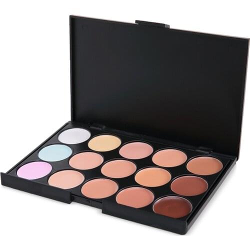 15 Colors Professional Concealer Palette Makeup Cream Base Foundation Powder Matte Face Contouring Cosmetic Concealer Palette
