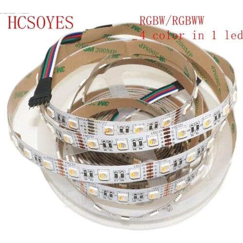 5M DC12V SMD 5050 RGBW /RGBWW 4 color in 1 led chip LED Strip, flexible light RGB+White /warm white,60Leds/m IP30/65 Waterproof