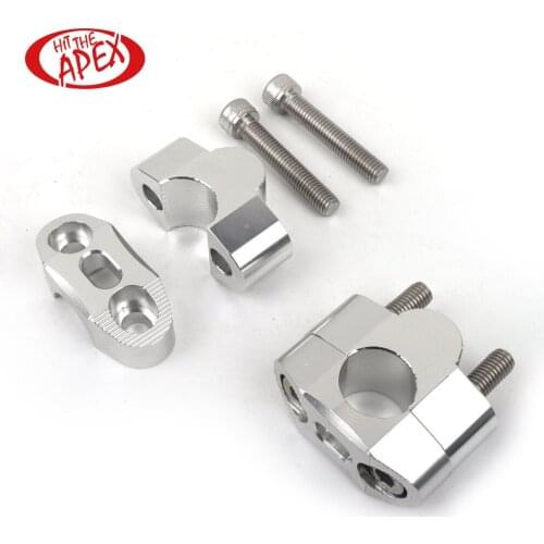 YZF R6 R1 MT-09 MT-07 FZ1 Fazer Handlebar Riser Clamp 7/8" 22mm CNC Motorcycle Height 20mm Handle Fat bar Riser Adaptor