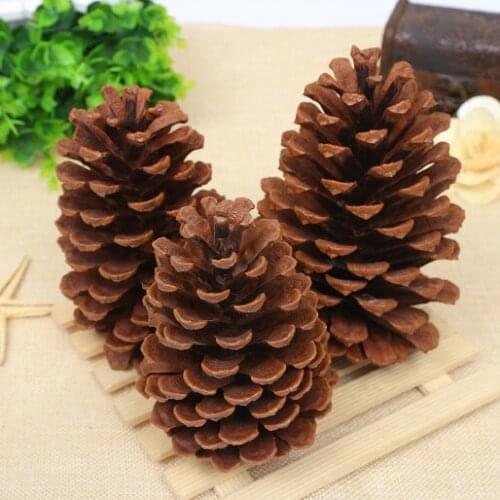 10 PCS/Christmas decoration natural pine cone ball furnishings Christmas tree New Year holiday party ornaments DIY home