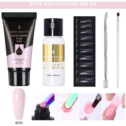 4Pcs/Set Nail Extension Gel Kit 30ml Quick Building Gel Set Nail Gel For Nail Extensions Acrylic Gel Nail Art Gel Vranish