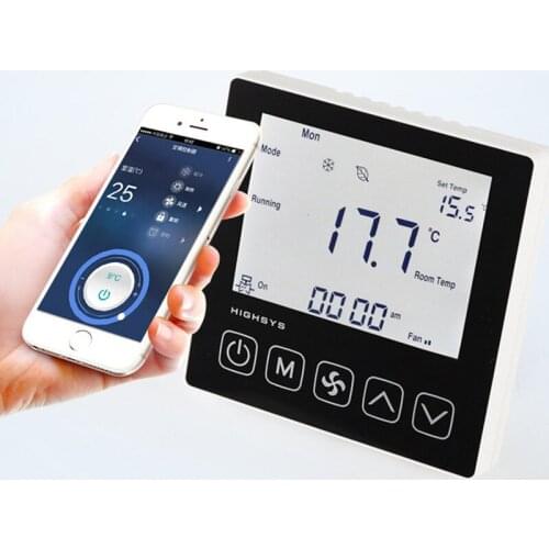 485 Network Liquid Crystal Temperature Control Panel MODBUS Air Conditioning Networking Wireless WiFi Thermometer