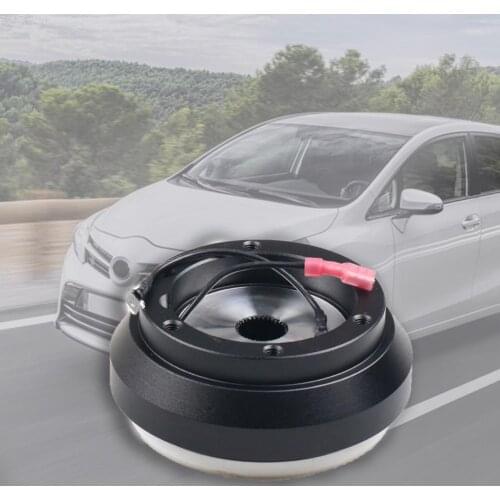 Professional Steering Wheel Hub Adapter Thin Version Fit Black 6 Hole Auto Steering Wheel Connector for Toyota Supplies