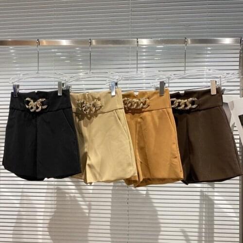 Bonnielottie Women's Leather Shorts