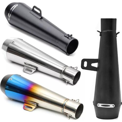 51mm Motorcycle Exhaust Muffler Pipe Large Displacement Pipe escape moto For Yamaha R6 Honda CBR1000 Tmax 500 530 ER6N CB400