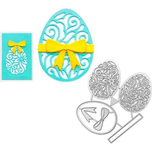 Julyarts Bow Eggs Cutting Dies 2021 Scrapbooking Crafts Molds For DIY Scrapbooking Album Embossing Paper Cards Decorative Crafts