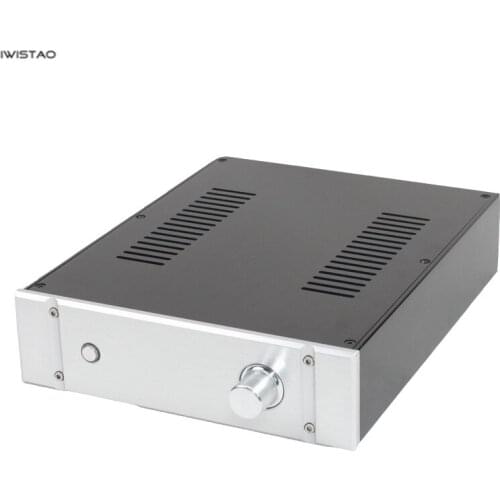 IWISTAO HIFI Tube Amplifier Casing W250*D308*H70mm Whole Aluminum No Cut Holes Black
