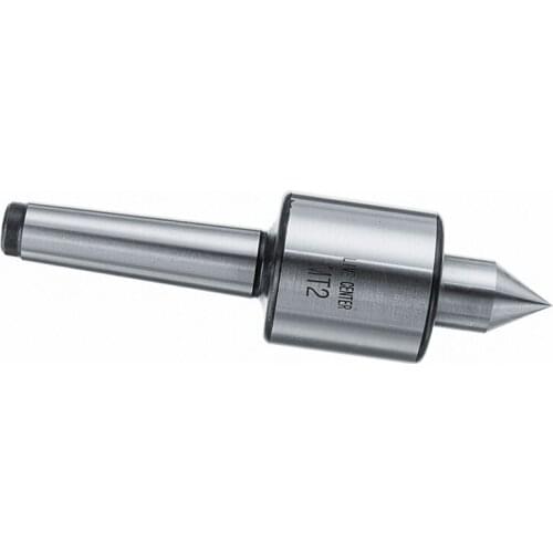 MT2 0.000197" Steel Silver Lathe Live Center Taper Tool Live Revolving Milling Center Taper Machine Accessories