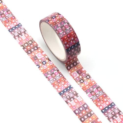 NEW Cute Watercolor Red Color Point Washi Tape Paper for DIY Planner Scrapbooking Decorative Masking Tape School Office Supplies