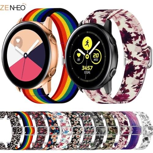 20mm Nylon Original band Strap For Samsung Galaxy Watch Active 2 40/44mm / 3 41mm smartwatch wristband For Huawei GT 2 42mm