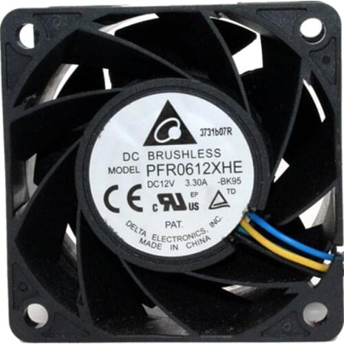 Original PFR0612XHE 6038 6cm 3.3A 12V super large air volume high-speed violent server booster cooling fan