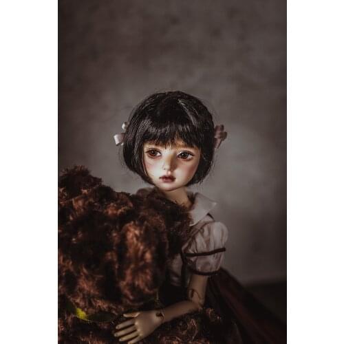 BJD doll wig suitable for 1/3 1/4 1/6 size mushroom head short hair doll accessories