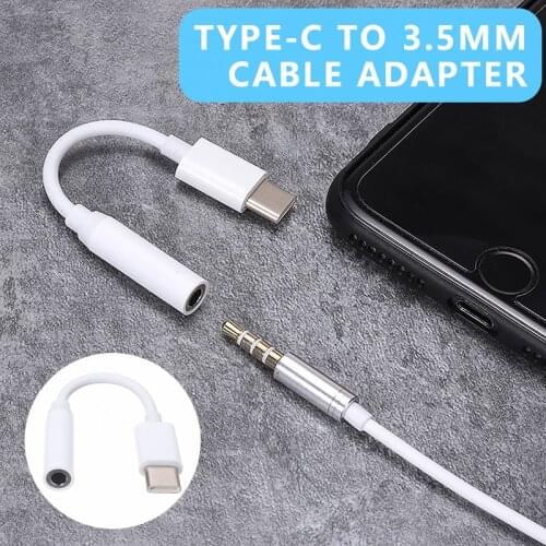 Portable USB Type-C To 3.5mm Audio Aux Headphone Jack Speaker Cable Adapter For iPad Samung Huawei Xiaomi Moblie Phone Converter