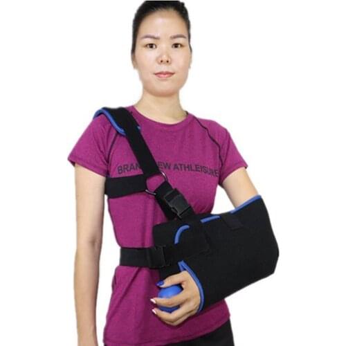 Shoulder Abduction Sling Rotator Cuff Immobilizer Support Brace with Pillow & Ball