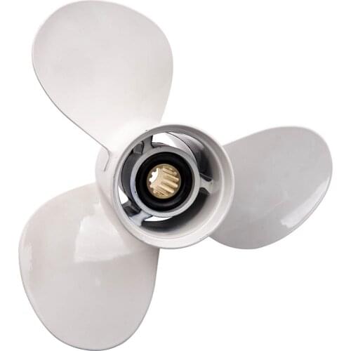 Propeller 11 5/8 X 11-G Outboard Motor 3 Blade Aluminum Alloy For Yamaha 40 50HP 663-45947-02-EL 69W-45947-00-EL