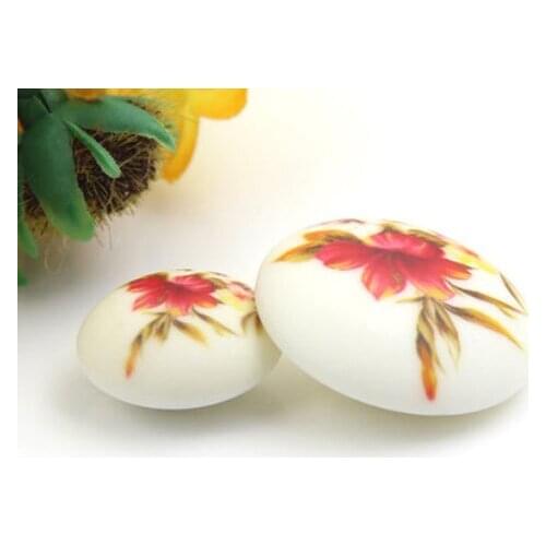 Print button coat button clothing flower coat buckle female sweater coat buckle decoration buckle big button