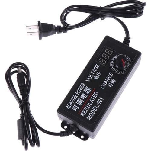 3-12V 5A Voltage Variable Adjustable AC/DC Power Supply Adapter Display