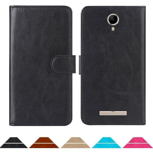 Luxury Wallet Case For Micromax Canvas Spark 2 Pro Q351 PU Leather Retro Flip Cover Magnetic Fashion Cases Strap