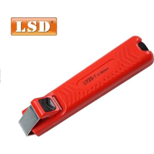 Cable knife ly25-1 hand stripping tool wire stripper for stripping 4-16mm PVC,silicone,rubber,PTFE cable electrician stripper