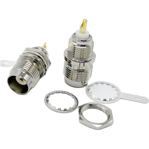TNC Female Socket Solder Connectors Chassis Panel Mount Patch TNC female RF Coaxial connector 10pcs/lot