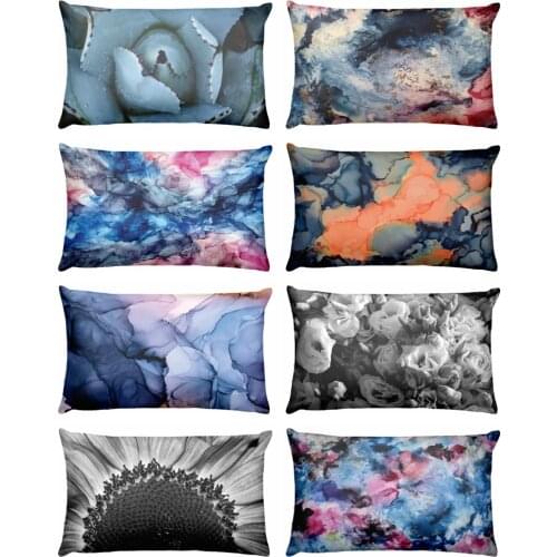 Home Pillow Decoration Watercolor Geometric Art Cushion Decorative Pillow Almofadas Decorativas Para Sofa Throw Pillow 50*30cm