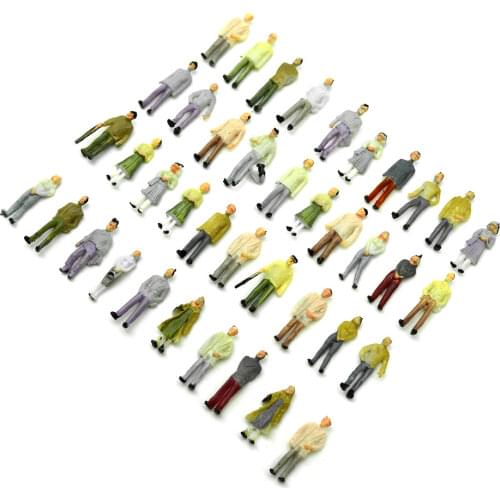 100pcs 1/100 Scale Model People Architectural Train Figures Building Road Landscape Sand Table Layout Diorama Plastic