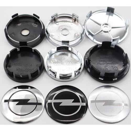 4pcs 56mm 60mm 65mm 68mm Opel logo car emblem Wheel Center Hub Cap Rim Creative badge covers decoration sticker accessories