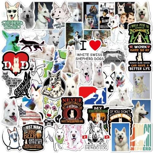 50pcs/SET Shepherd Theme Sticker Waterproof fit Car Laptop Skateboard Surfboard Luggage Bicycle Kids Toy Home Decor