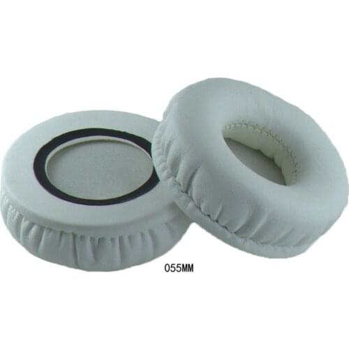General 45mm 50mm 55mm 60mm 65mm 70mm 75mm 80mm White Protein Skin Memory Foam Ear Pads Cushions For Headphones High Quality