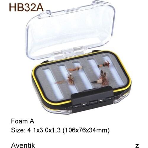 Aventik Double Face100% Waterproof Slit Foam Fly Fishing Box For Flies Box