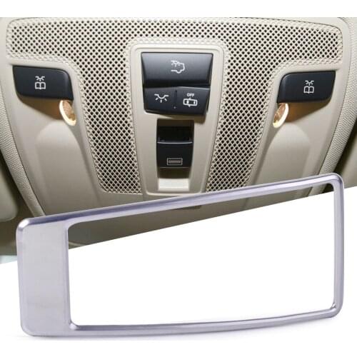 DWCX Car Silver Sunroof Light Switch Decoration Trim Frame Cover 13 x 4.5 x 5.7cm for Mercedes-Benz GLA CLA A B Class 2015 2016