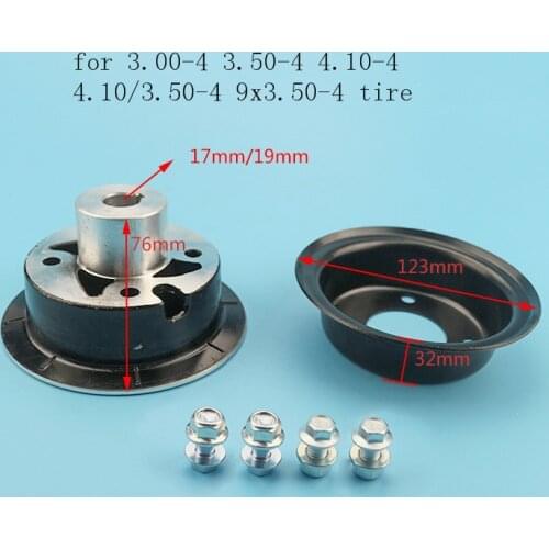 Free shipping 3.00/3.50/4.10-4 4.10/3.50-4 9x3.50-4'' 4 inch Alloy Rims Electric Scooter Wheel hub for scooter bike motorcycle