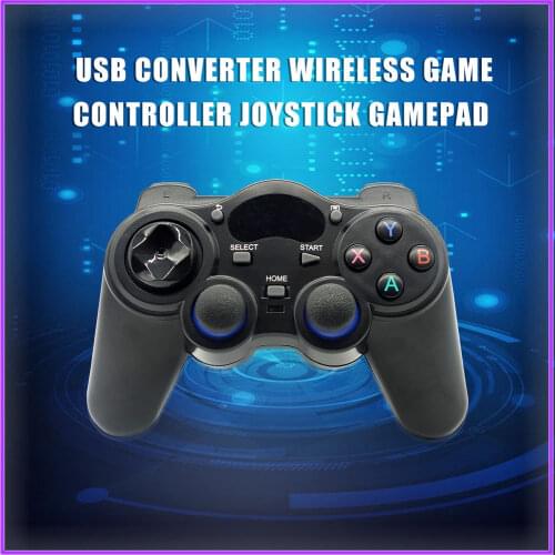 2.4G Wireless Game Controller Joystick Gamepad with USB Receiver for PS3 Android TV Box Raspberry Pi 4 Retropie Retroflag NESPi