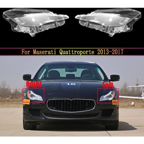Auto Headlamp Case For Maserati Quattroporte 2013 2014 2015 2016 2017 Car Front Headlight Cover Glass Lamp Shell Lens Glass Caps