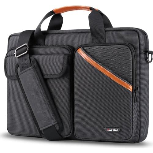 ICozzier 13.3/15.6 Inch Multi-Pocket Laptop Sleeve Large Capacity Shoulder Bag Electronic Organizer Waterproof Carrying Case