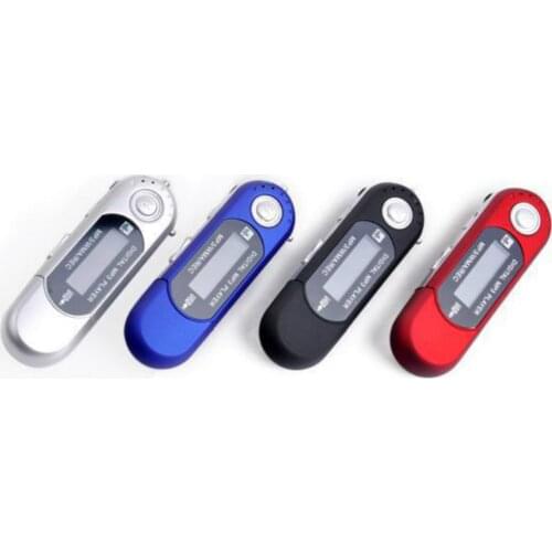 Digital USB MP3 Music Player LCD Screen Support 32GB TF Card & FM Radio With Microphone Mini Mp3 Players