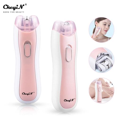CkeyiN Women Epilator Female Bikini Trimmer Lady Shaver Razor Hair Removal Shaving Machine Face depilador Depilatory Beauty