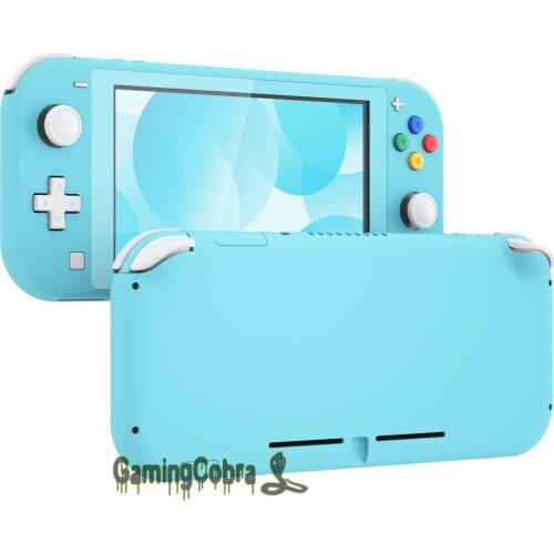 Soft Touch Blue DIY Replacement Shell Housing Case Cover with Screen Protector for NS Switch Lite
