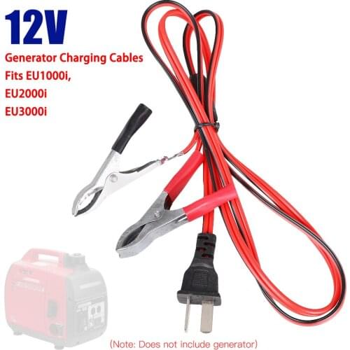 1.2M Generator Charging Cable DC 12V Charging Cables Cord Wires For Honda Generator EU1000i EU2000i Car Cable