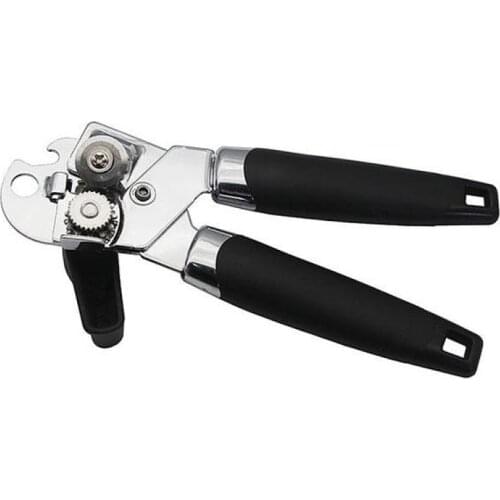 3-in-1 Stainless Steel Tin Opener Cordless Tin Opener with Lids Off Jar Opener and Bottle Opener in One Stainless Steel Can Open