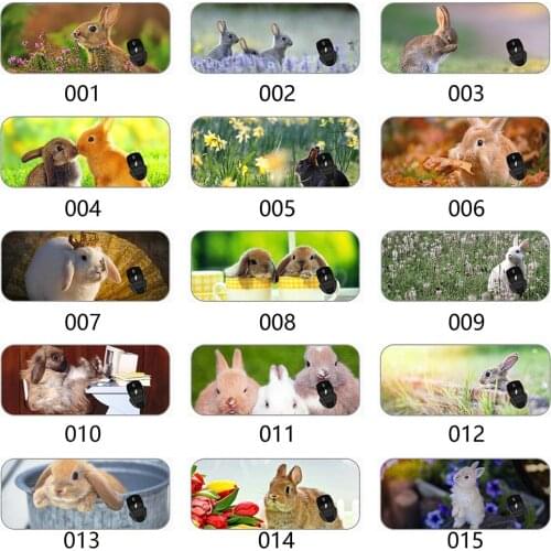 Mouse Pad Large XXL Animal Rabbit Blue Flower Long Extended Mousepad Desk Pad